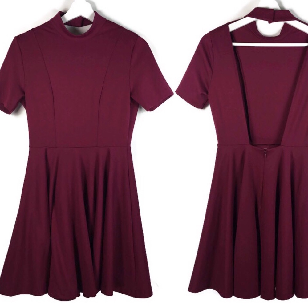 Nasty Gal open back skater dress